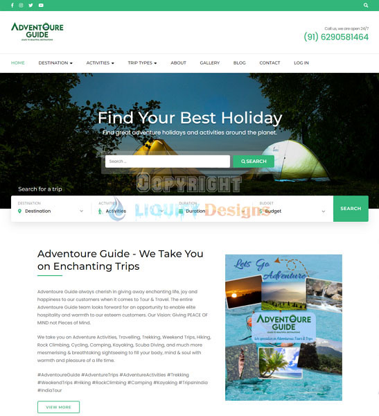 Adventoure Guide Website